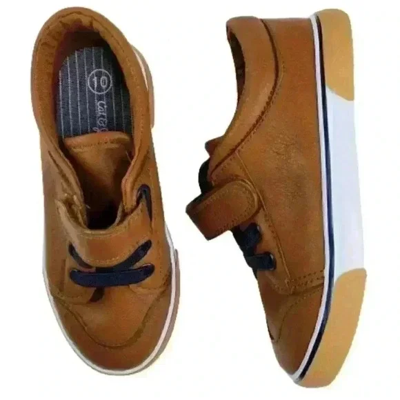 Cat & Jack Toddler's Vance Sneakers Brown Lace-Up - Picture 3 of 14